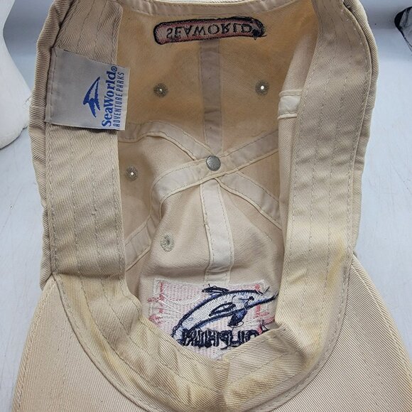 Vintage SeaWorld Adventure Parks Shamu Dolphin Hat Cap Adjustable Lightweight - Picture 8 of 10